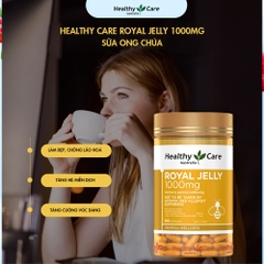 Sữa ong chúa Heathy Care Royal Jelly đẹp da, chậm lão hóa 365 viên