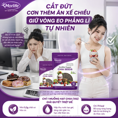 Hạt Chia Hữu Cơ Morlife Certified Organic Chia Seeds 1kg Siêu Thực Phẩm Giàu Protein, Omega-3 & Chất Xơ Hữu Cơ Tự Nhiên