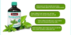  Nước diệp lục Swisse Chlorophyll thanh lọc cơ thể nhập khẩu Úc 500ml (Xanh)