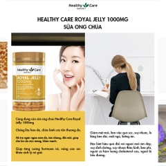 Sữa ong chúa Heathy Care Royal Jelly đẹp da, chậm lão hóa 365 viên