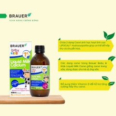 Thực phẩm bổ sung Canxi dạng sữa Brauer Baby Kids 200ml cho bé từ 7 tháng tuổi