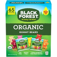 Kẹo dẻo gấu trái cây hữu cơ Black Forest Gummy Bears thùng 65 gói
