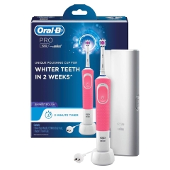 Bàn chải điện oral-b pro 100 braun 3d white giúp răng trắng sáng sau 2 tuần
