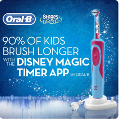 Bàn chải điện oral-b stages power princess cho bé gái trắng răng, sạch mảng bám hơi thở thơm tho răng trắng sáng