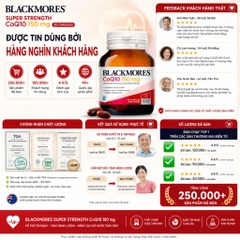 Blackmores Super Strength Coq10 150mg 30 Capsules  hỗ trợ hệ thống tim mạch và mạch máu khỏe mạnh