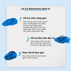 Thải độc gan blackmores milk thislte 42 viên - giải độc và detox cho gan khỏe mạnh