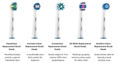 Bộ 6 đầu bàn chải điện thay thế Oral B Power Toothbrush Precision Clean Refills lý tưởng cho răng và nướu nhạy cảm