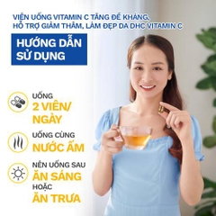 Vitamin c DHC hỗ trợ hỗ trợ da sáng mịn và ngăn mụn 60 viên 30 ngày
