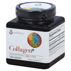 Collagen youtheory type1 2 &3 6000mg dành cho nữ 160 viên chắc khỏe xương khớp chống lão hóa da móng tóc