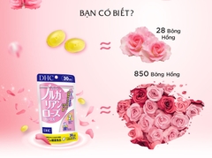 Viên uống bổ sung tinh dầu hoa hồng DHC Bulgarian Rose 30 ngày giúp thơm cơ thể 60 viên
