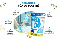 Viên uống bổ sung vitamin e dhc hạn chế lão hóa da gói 30 ngày 30 viên