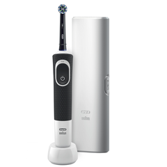 Bàn chải điện cao cấp oralb pro 100 crossaction midnight black brush head & travel care
