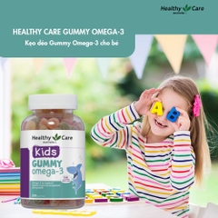 Omega 3 cho bé Healthy Care Kids Gummy Hỗ trợ phát triển trí tuệ toàn diện, tăng cường thị lực, Giúp bé học tập và ghi nhớ tốt hơn (dạng kẹo) 250 viên