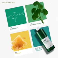 Nature Republic Nước hoa hồng Green Derma Mild Cica Big Toner 500ml (IP04)