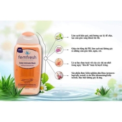 Dung dịch vệ sinh phụ nữ cao cấp hàng ngày Femfresh Daily Wash 250ml