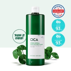 Nature Republic Nước hoa hồng Green Derma Mild Cica Big Toner 500ml (IP04)