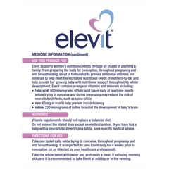 Viên uống bổ sung vitamin tổng hợp cho phụ nữ mang thai elevit pregnancy multivitamin 100 viên 