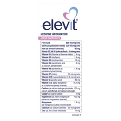 Viên uống bổ sung vitamin tổng hợp cho phụ nữ mang thai elevit pregnancy multivitamin 100 viên 