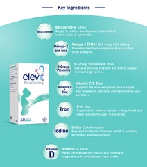 Vitamin tổng hợp dành cho phụ nữ sau sinh elevit breastfeeding multivitamin capsules 60 Pack (60 Days)