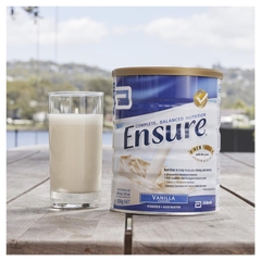 Sữa bột ensure  abbott vanilla 850g nội địa Úc hương vani giàu dinh dưỡng hộp 850g