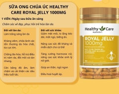 Sữa ong chúa Heathy Care Royal Jelly đẹp da, chậm lão hóa 365 viên