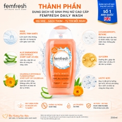 Dung dịch vệ sinh phụ nữ cao cấp hàng ngày femfresh daily wash 250ml