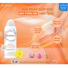 Xịt khử mùi và thơm mát vùng kín cao cấp Femfresh Daily Deodorant Spray 125ml