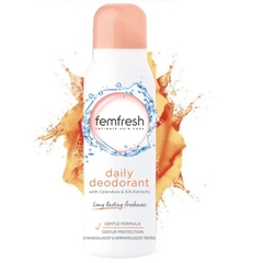 Xịt khử mùi và thơm mát vùng kín cao cấp Femfresh Daily Deodorant Spray 125ml