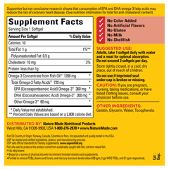 Dầu cá nature made fish oil omega 3 1200mg 300 viên hỗ trợ sáng mắt, tim mạch và huyết áp