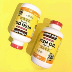 Dầu cá Fish Oil 1000mg Kirkland Signature sáng mắt, tăng thị lực hộp 400 viên