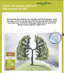 Giải Độc Phổi Healthy Care Lung Detox 180 Viên Nhập Khẩu Chính Hãng Úc