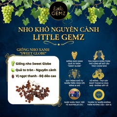 Nho khô nguyên cành Úc Little Gemz Sweet Globe Dried Table Grape Cluster 1kg
