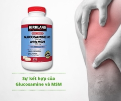 Glucosamine HCL With MSM Kirkland Signature hỗ trợ xương khớp hộp 375 viên