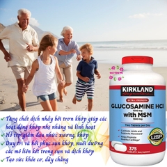 Glucosamine HCL With MSM Kirkland Signature hỗ trợ xương khớp hộp 375 viên