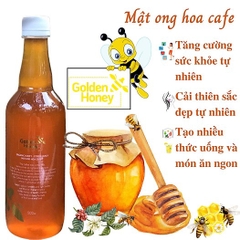 Mật ong hoa cà phê golden honey nguyên chất dinh dưỡng cho cả nhà chai 500ml