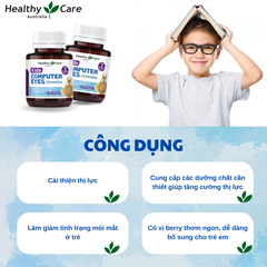 Bổ mắt cho bé Healthy Care kids computer eyes tăng thị lực cho bé hộp 60 viên