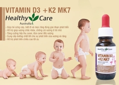 Siro hỗ trợ tăng chiều cao Vitamin D3 K2 MK7 Healthy Care cho trẻ sơ sinh 25ml