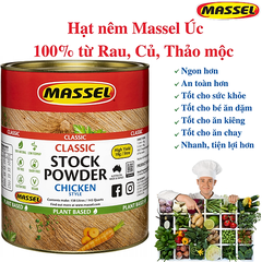 Bột nêm vị gà Massel Classic Stock Power Chicken Style không bột ngọt thơm ngon tiện lợi 2.5kg