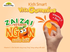 Kẹo Dẻo Nature's Way Kids Smart Vita Gummies Vitamin C+ZinC – Bổ sung kẽm và vitamin C tăng sức đề kháng cho trẻ