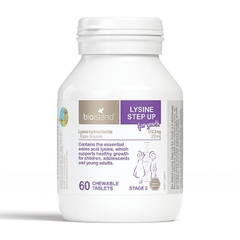Viên nhai bioisland lysine tăng chiều cao cho trẻ từ 6 tuổi trở lên hộp 60 viên