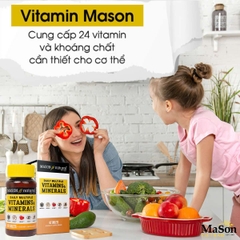 Viên vitamin và khoáng tổng hợp Mason Natural Daily Multiple Vitamins With Minerals 60 viên