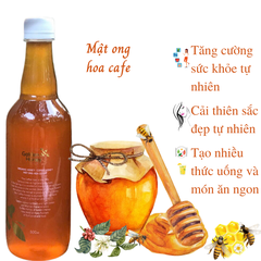 Mật ong hoa cà phê golden honey nguyên chất dinh dưỡng cho cả nhà chai 500ml