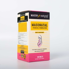 Viên Uống Tổng Hợp Vitamin Cho Bà Bầu MASON NATURAL Prenatal Formulation 100 Viên Cho Phụ Nữ Mang Thai Và Cho Con Bú