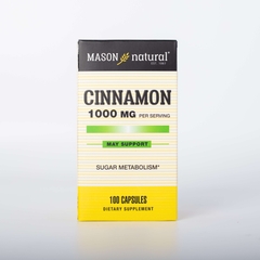 Viên Uống Hỗ Trợ Chuyển Hoá Đường MASON NATURAL Cinnamon 100 Viên
