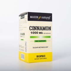 Viên Uống Hỗ Trợ Chuyển Hoá Đường MASON NATURAL Cinnamon 100 Viên