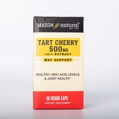 Viên Uống MASON NATURAL TART CHERRY 500MG Hỗ Trợ Giảm Acid Uric Trong Máu, Giảm Các Triệu Trứng Xương Khớp Do Gout 90 viên