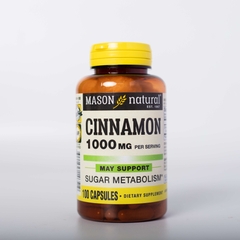 Viên Uống Hỗ Trợ Chuyển Hoá Đường MASON NATURAL Cinnamon 100 Viên