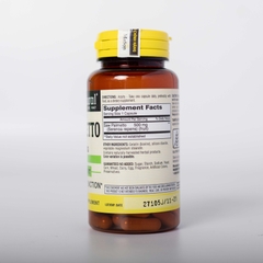 Viên uống hỗ trợ phì đại tuyến tiền liệt Saw Palmetto 500mg Mason Natural 60 viên