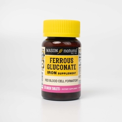 Viên Uống Sắt Cho Bà Bầu MASON NATURAL Ferrouse Gluconate Giúp Bổ Máu, Tăng Tế Bào Hồng Cầu, Không Tanh 50 Viên