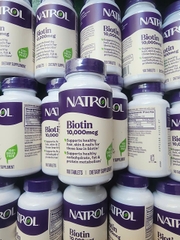 Hỗ trợ mọc tóc và chống rụng tóc natrol biotin beauty maximum strength 10000mcg100 viên
